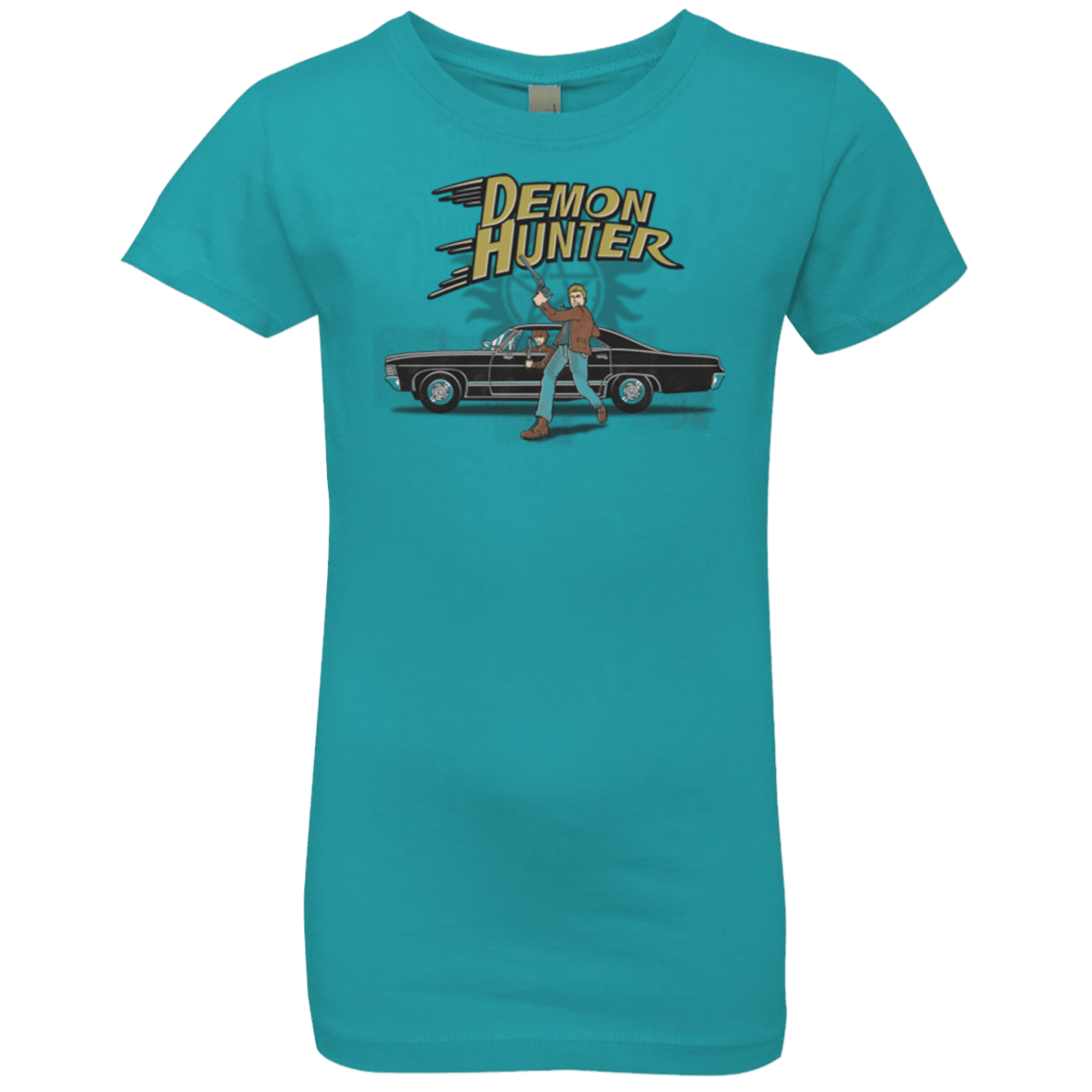 T-Shirts Tahiti Blue / YXS Demon Hunter Girls Premium T-Shirt