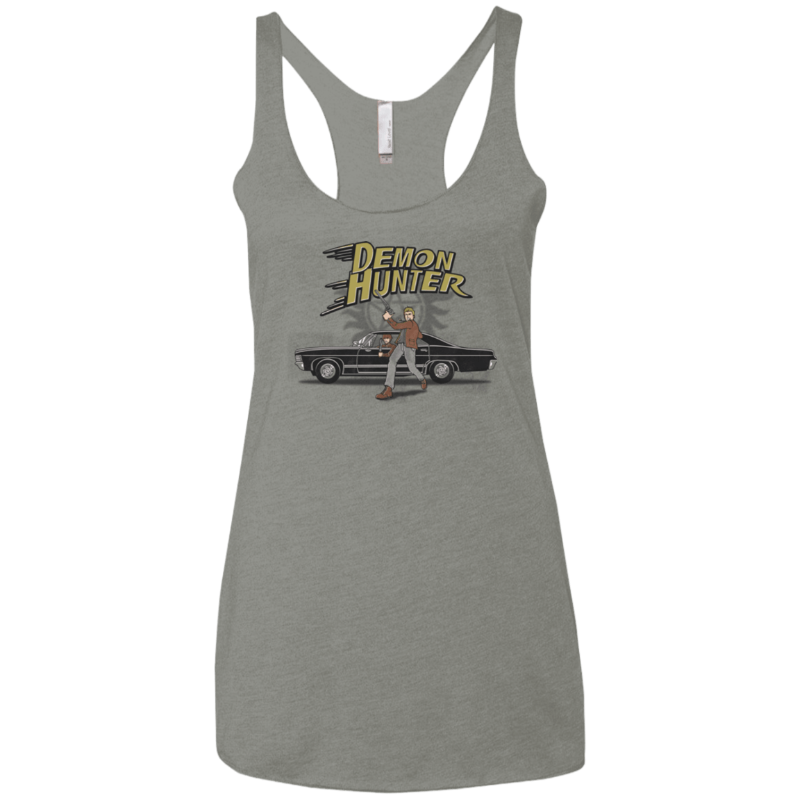 T-Shirts Venetian Grey / X-Small Demon Hunter Women's Triblend Racerback Tank