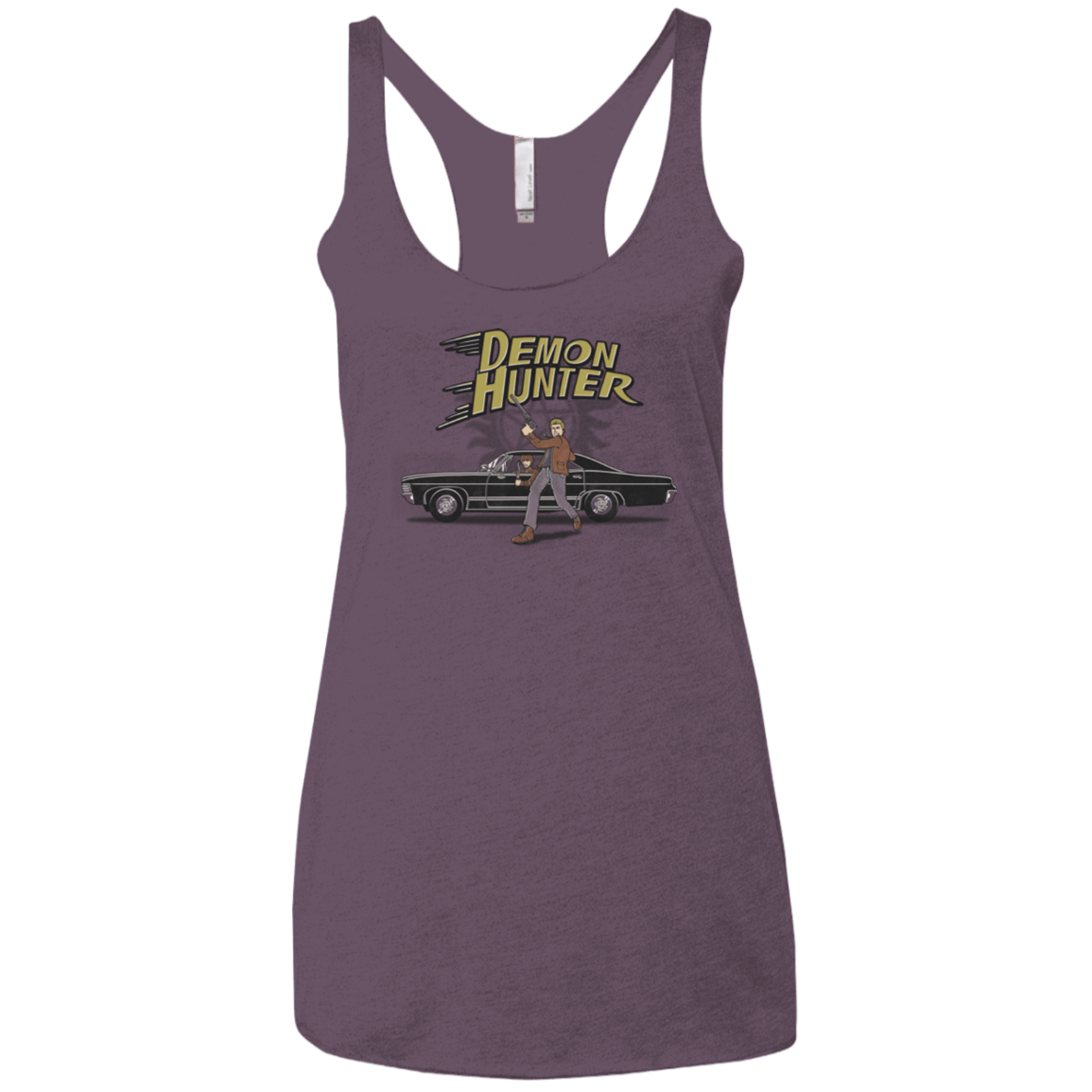 T-Shirts Vintage Purple / X-Small Demon Hunter Women's Triblend Racerback Tank