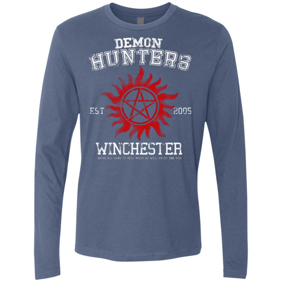 T-Shirts Indigo / Small Demon Hunters Men's Premium Long Sleeve