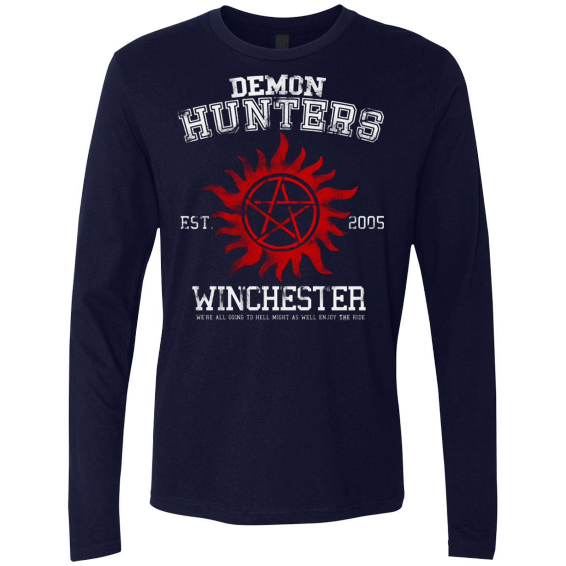 T-Shirts Midnight Navy / Small Demon Hunters Men's Premium Long Sleeve