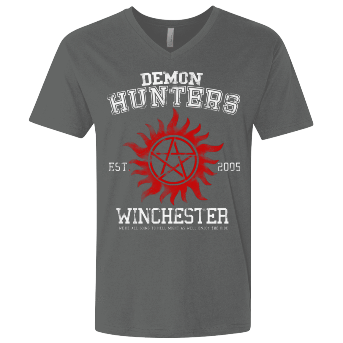 T-Shirts Heavy Metal / X-Small Demon Hunters Men's Premium V-Neck