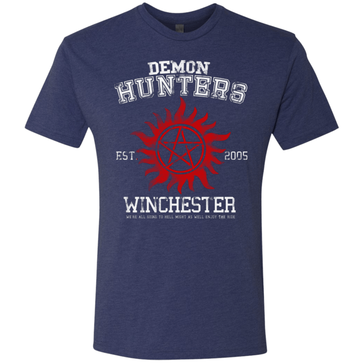 T-Shirts Vintage Navy / Small Demon Hunters Men's Triblend T-Shirt