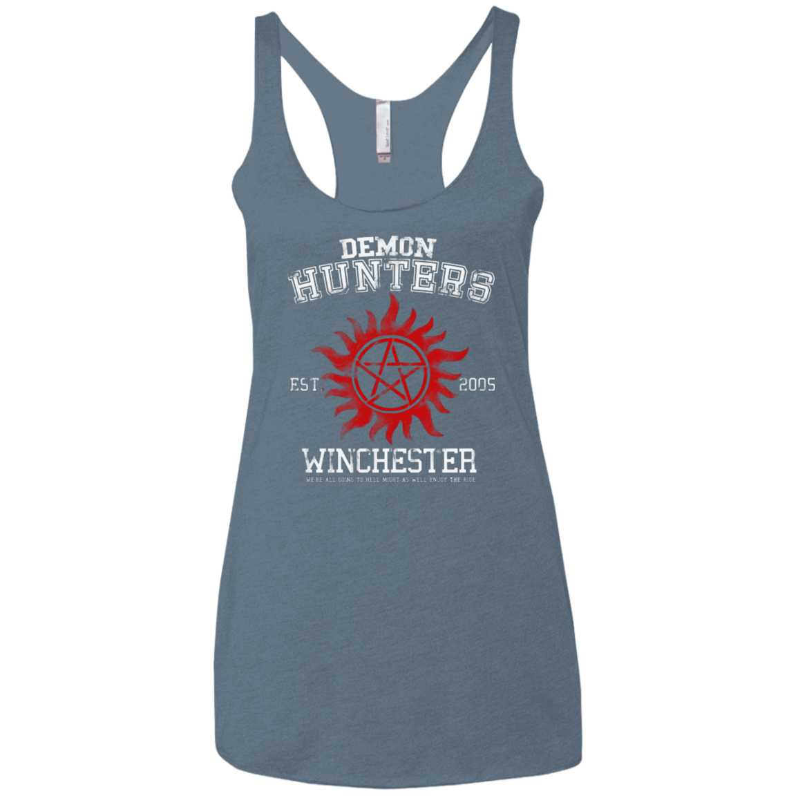 T-Shirts Indigo / X-Small Demon Hunters Women's Triblend Racerback Tank