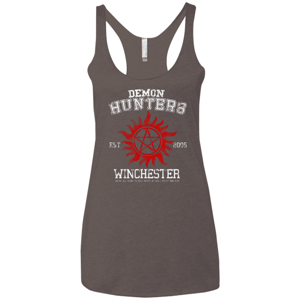 T-Shirts Macchiato / X-Small Demon Hunters Women's Triblend Racerback Tank