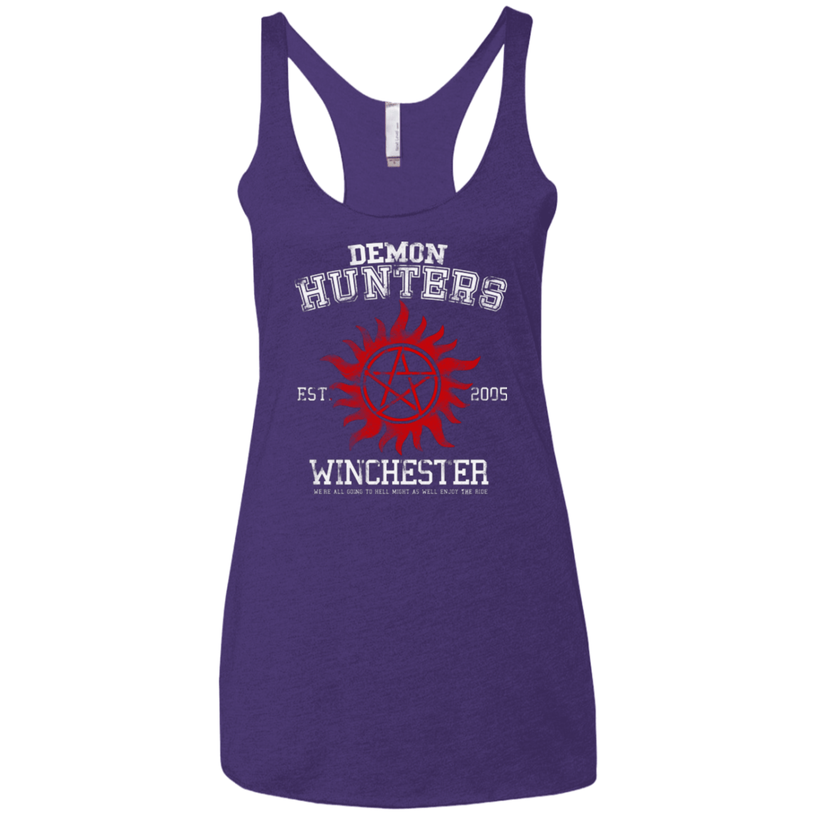 T-Shirts Purple / X-Small Demon Hunters Women's Triblend Racerback Tank