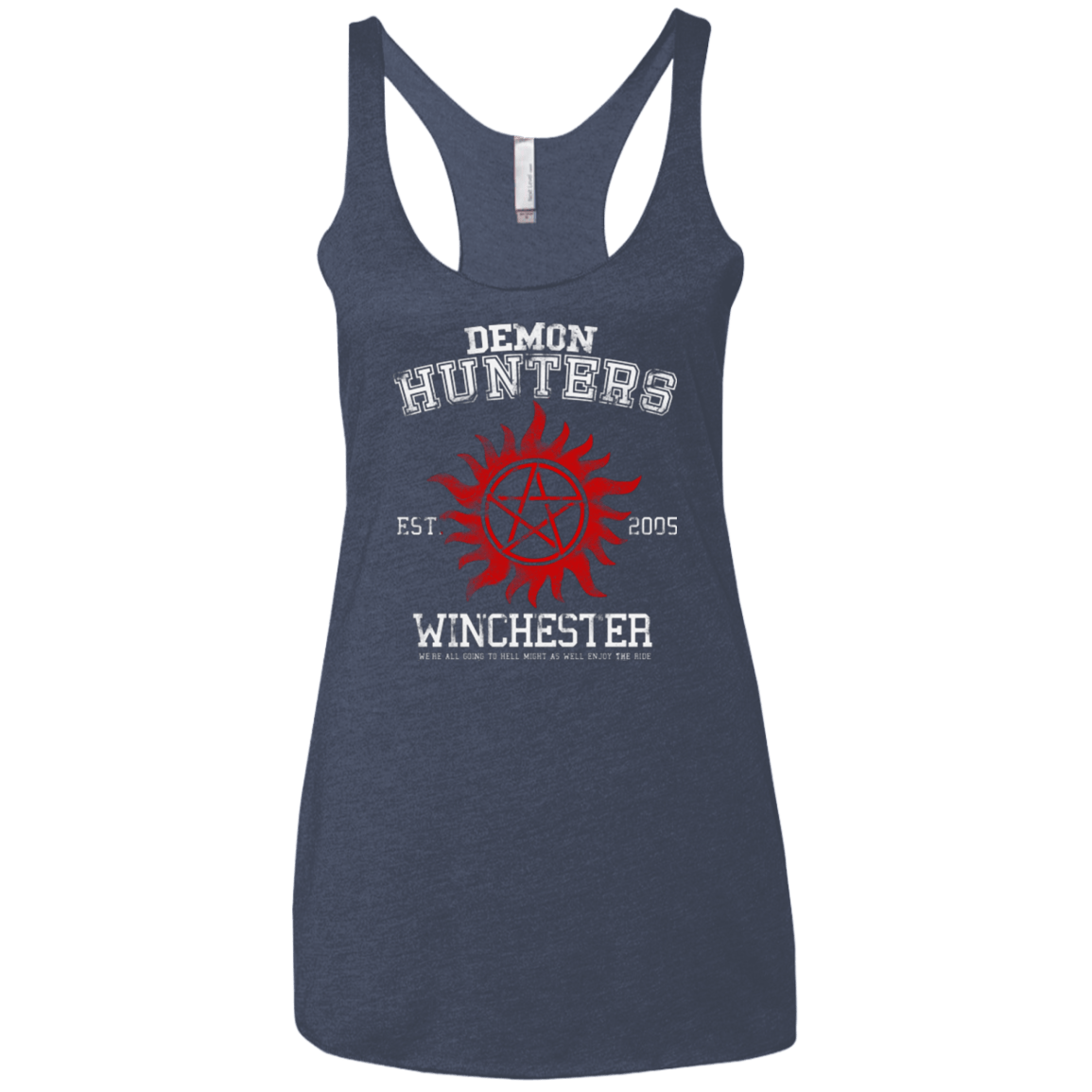 T-Shirts Vintage Navy / X-Small Demon Hunters Women's Triblend Racerback Tank