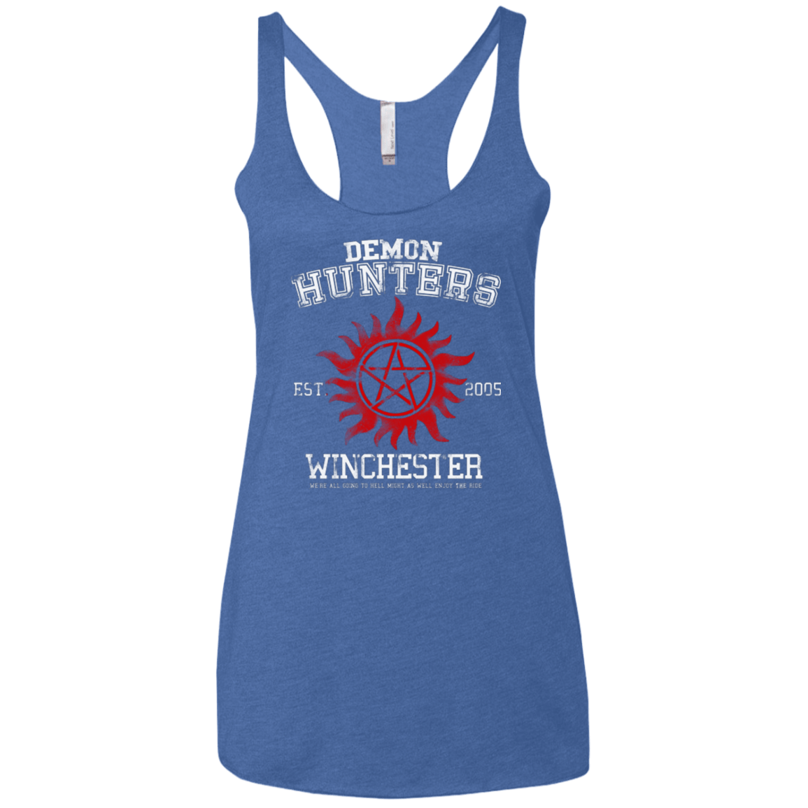 T-Shirts Vintage Royal / X-Small Demon Hunters Women's Triblend Racerback Tank