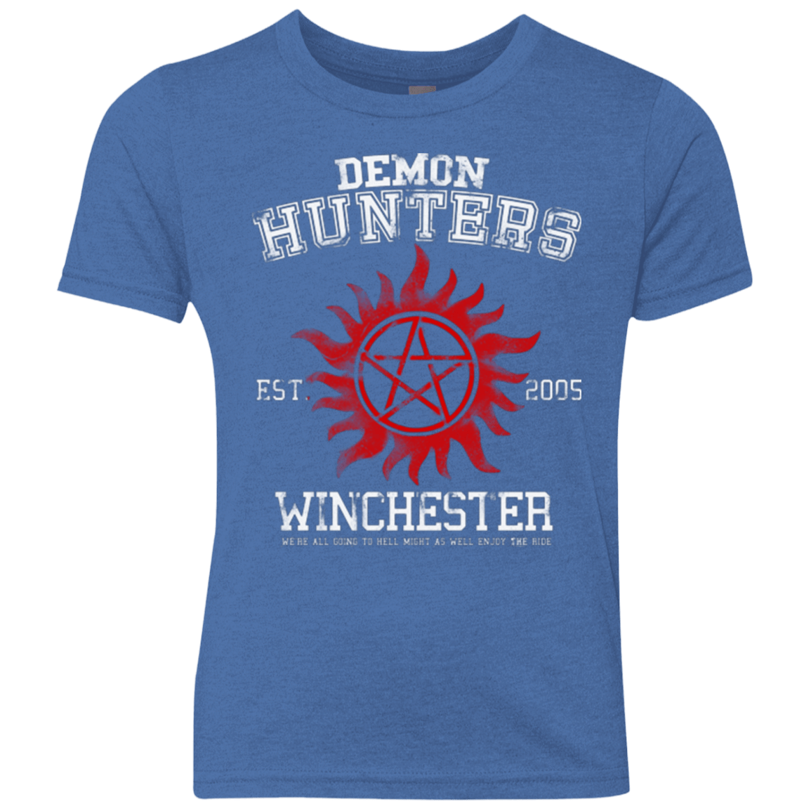 T-Shirts Vintage Royal / YXS Demon Hunters Youth Triblend T-Shirt