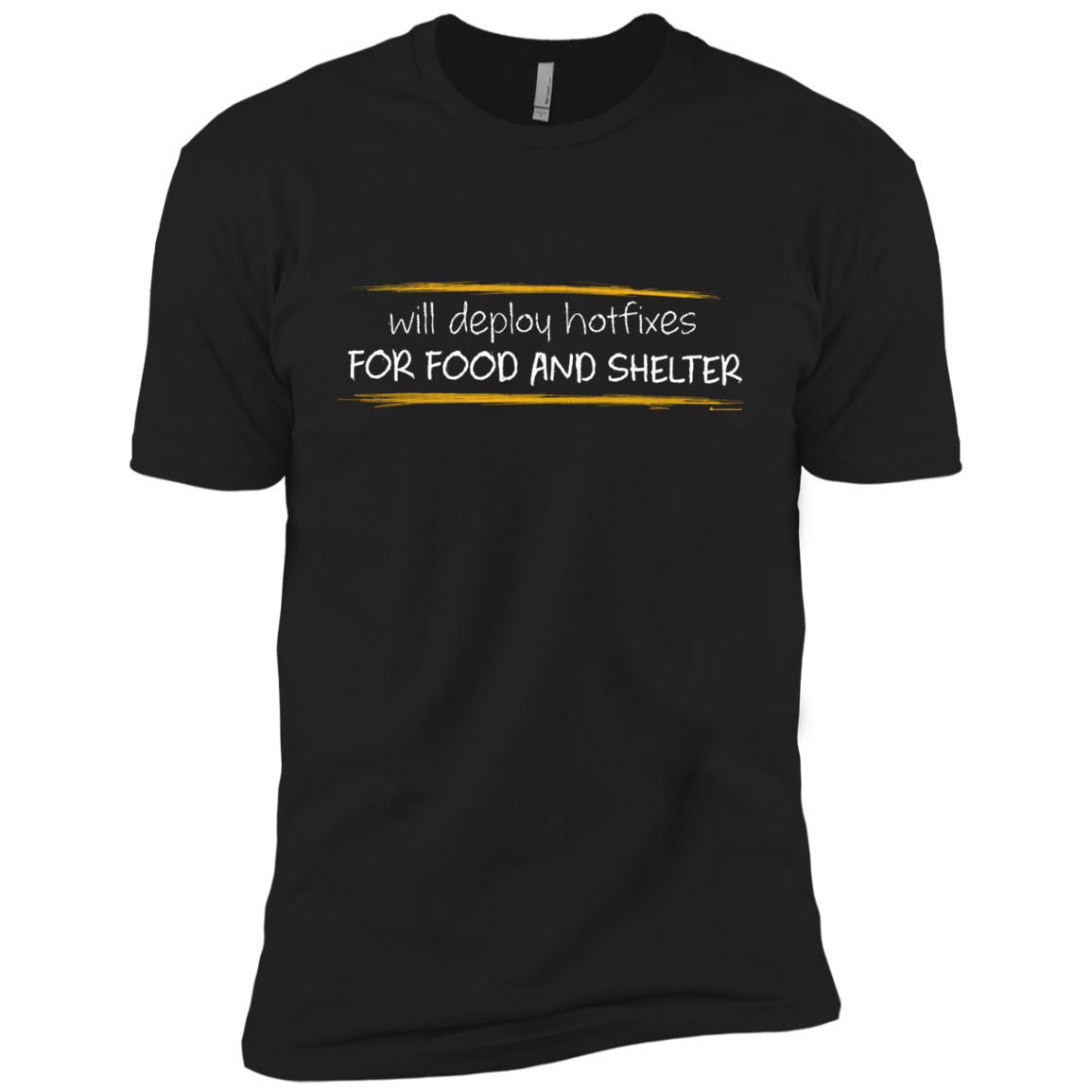 T-Shirts Black / YXS Deploying Hotfixes For Food And Shelter Boys Premium T-Shirt