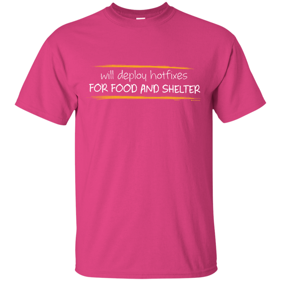 T-Shirts Heliconia / Small Deploying Hotfixes For Food And Shelter T-Shirt