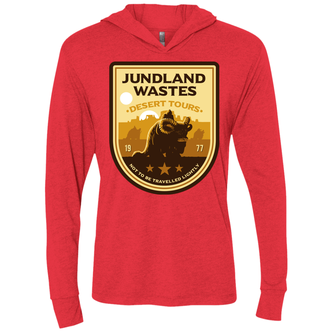 T-Shirts Vintage Red / X-Small Desert Tours Triblend Long Sleeve Hoodie Tee