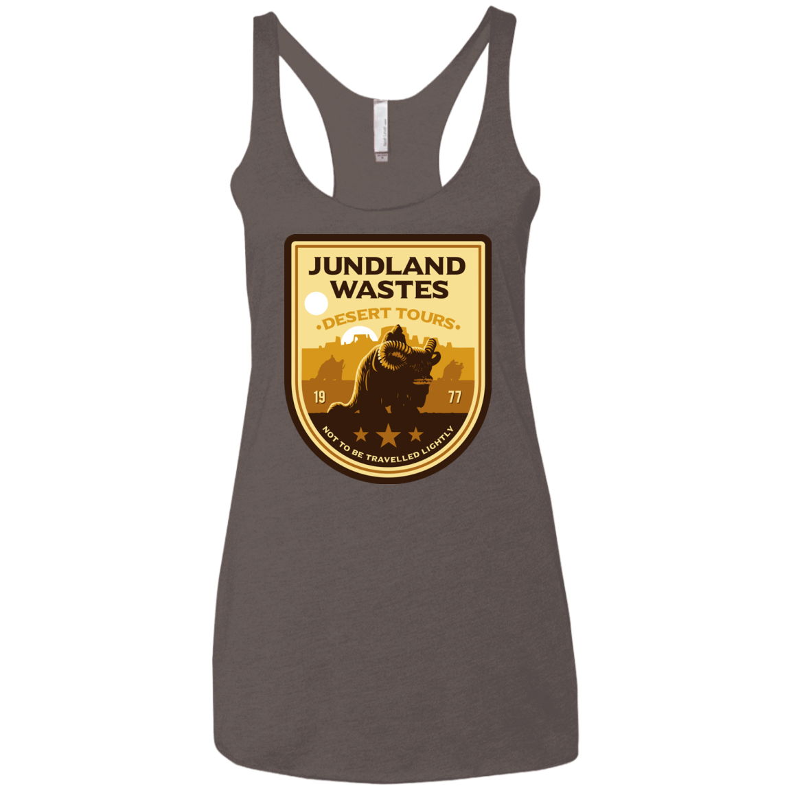 T-Shirts Macchiato / X-Small Desert Tours Women's Triblend Racerback Tank