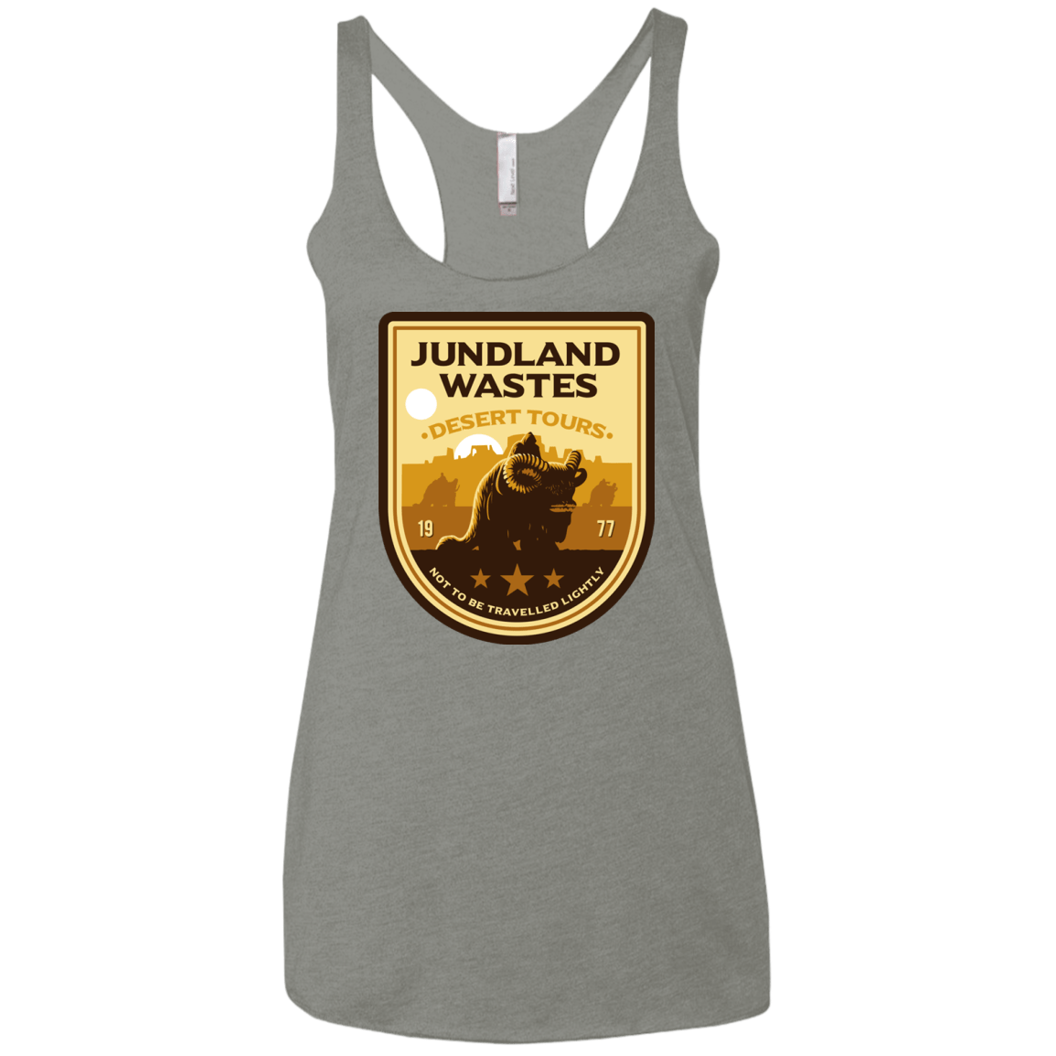 T-Shirts Venetian Grey / X-Small Desert Tours Women's Triblend Racerback Tank