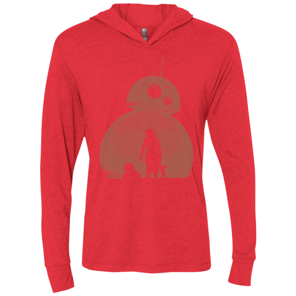 T-Shirts Vintage Red / X-Small Desert Triblend Long Sleeve Hoodie Tee