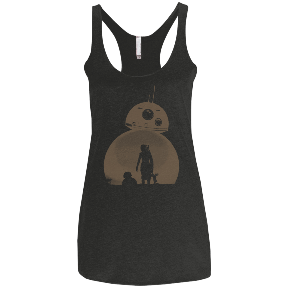 T-Shirts Vintage Black / X-Small Desert Women's Triblend Racerback Tank