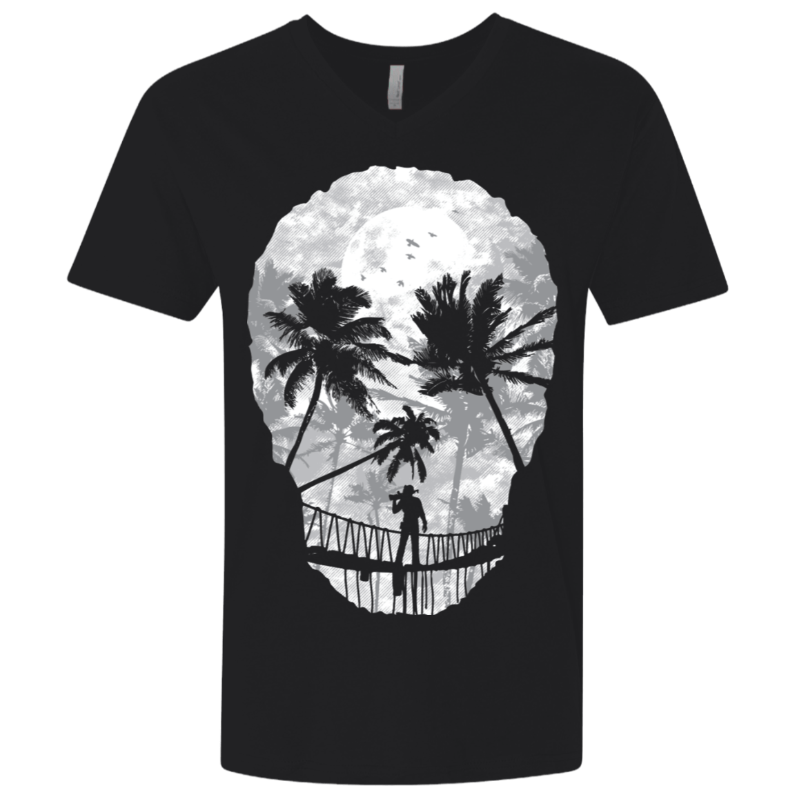 T-Shirts Black / X-Small Desolate Death Men's Premium V-Neck
