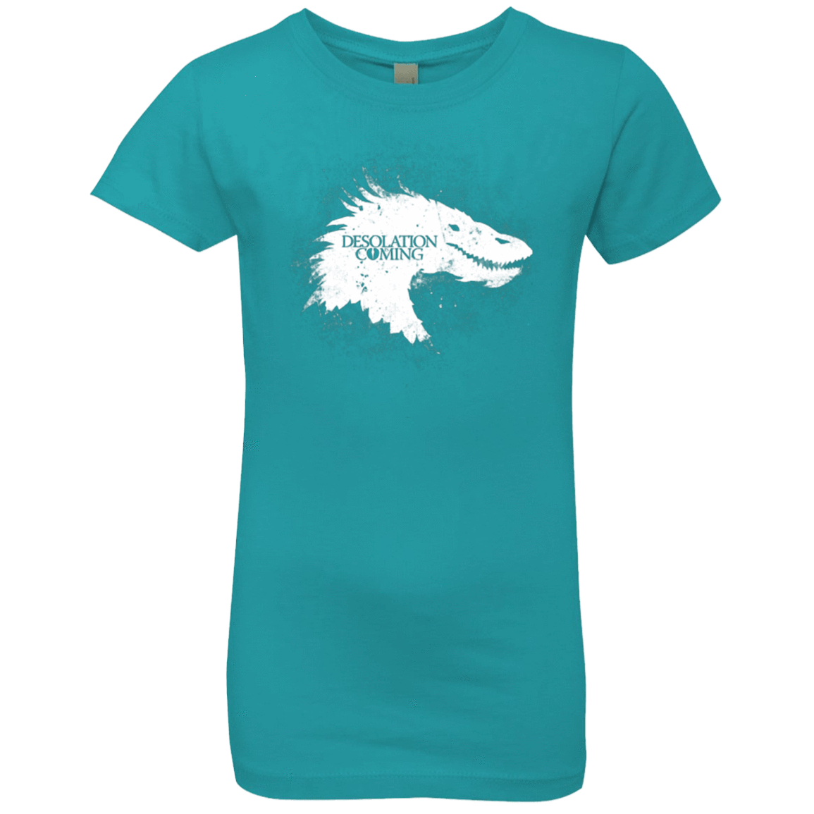 T-Shirts Tahiti Blue / YXS Desolation is Coming white Girls Premium T-Shirt