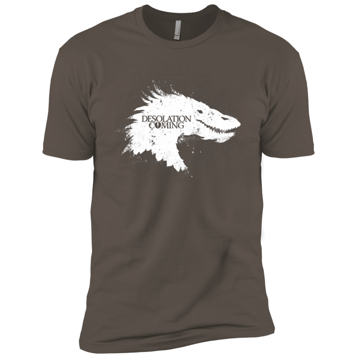 T-Shirts Warm Grey / X-Small Desolation is Coming white Men's Premium T-Shirt