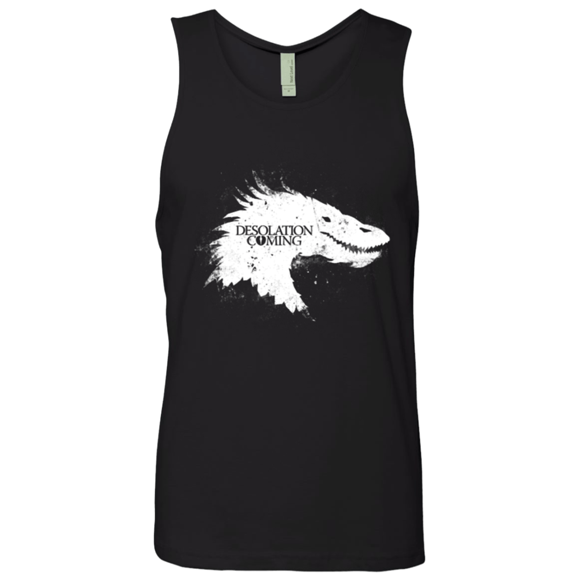 T-Shirts Black / Small Desolation is Coming white Men's Premium Tank Top