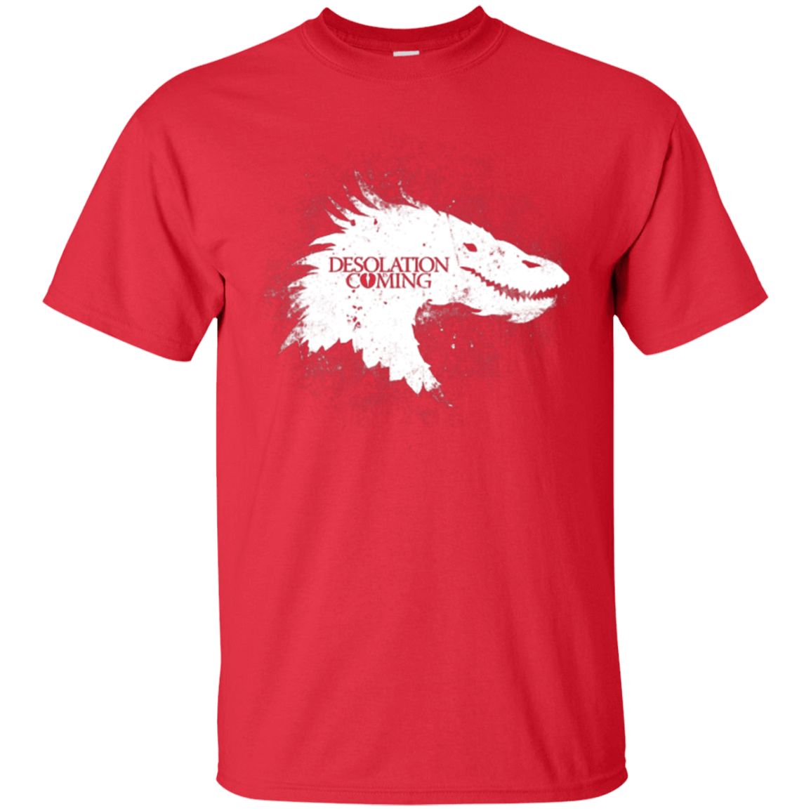 T-Shirts Red / Small Desolation is Coming white T-Shirt