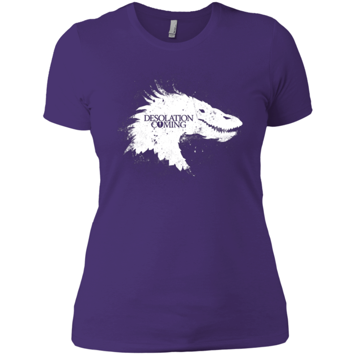 T-Shirts Purple / X-Small Desolation is Coming white Women's Premium T-Shirt