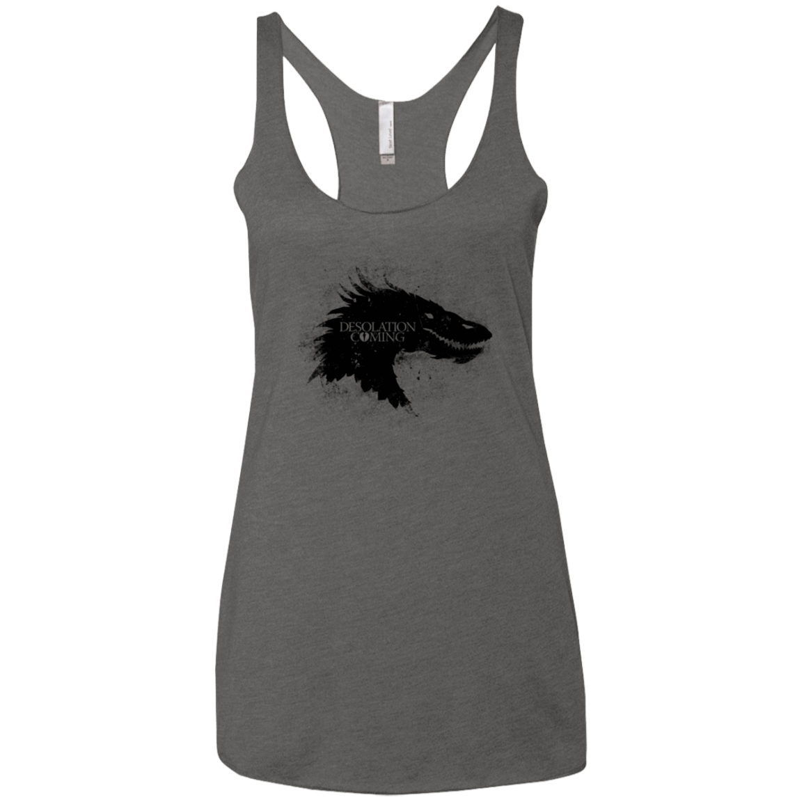 T-Shirts Premium Heather / X-Small Desolation is Coming Women's Triblend Racerback Tank