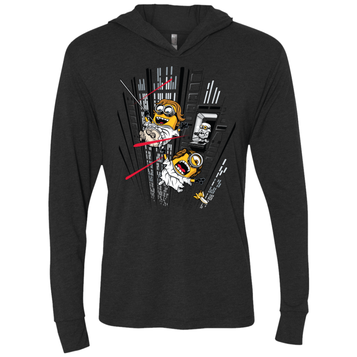 T-Shirts Vintage Black / X-Small Despicable Escape Triblend Long Sleeve Hoodie Tee