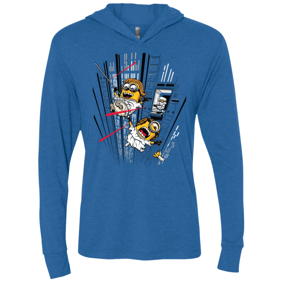 T-Shirts Vintage Royal / X-Small Despicable Escape Triblend Long Sleeve Hoodie Tee