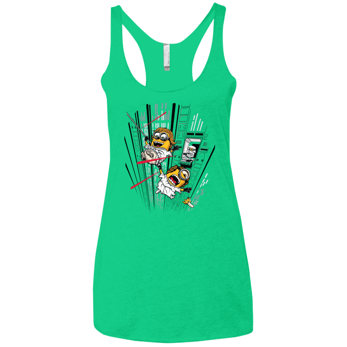 T-Shirts Envy / X-Small Despicable Escape Women's Triblend Racerback Tank