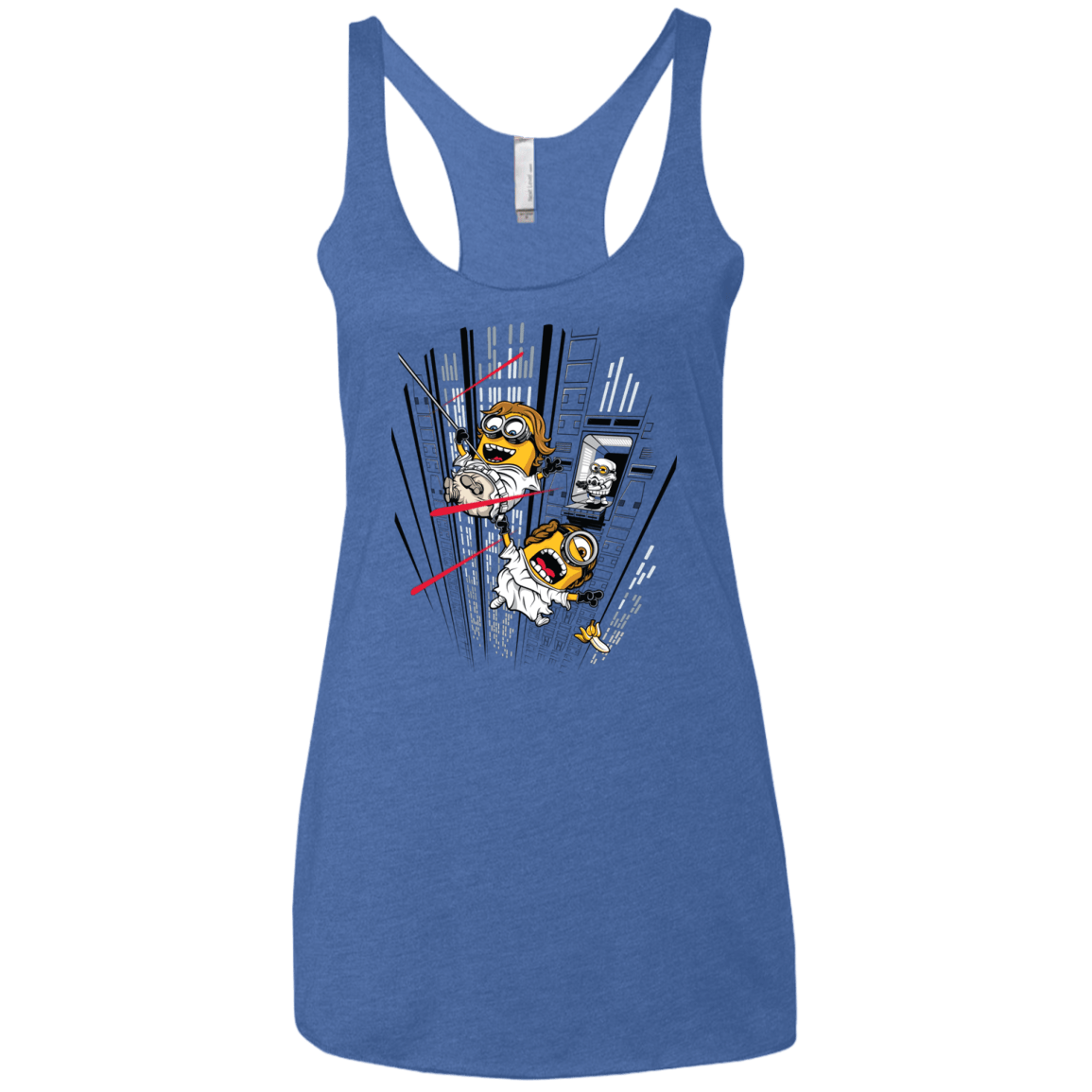 T-Shirts Vintage Royal / X-Small Despicable Escape Women's Triblend Racerback Tank