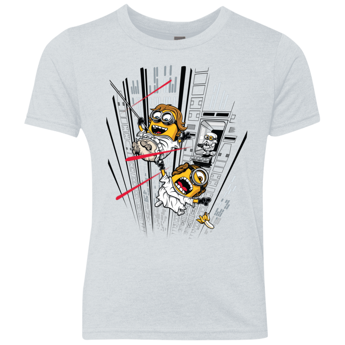 T-Shirts Heather White / YXS Despicable Escape Youth Triblend T-Shirt