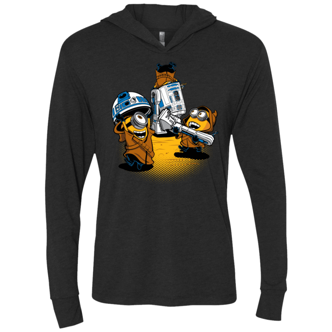 T-Shirts Vintage Black / X-Small Despicable Jawas Triblend Long Sleeve Hoodie Tee