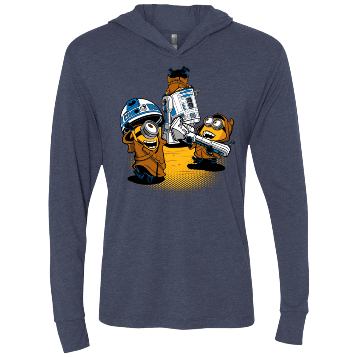 T-Shirts Vintage Navy / X-Small Despicable Jawas Triblend Long Sleeve Hoodie Tee