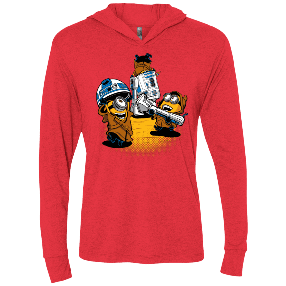 T-Shirts Vintage Red / X-Small Despicable Jawas Triblend Long Sleeve Hoodie Tee