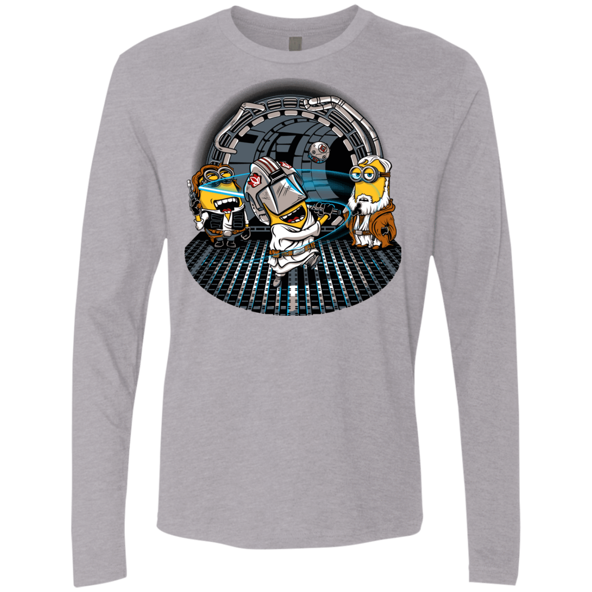 T-Shirts Heather Grey / Small Despicable Training Men's Premium Long Sleeve