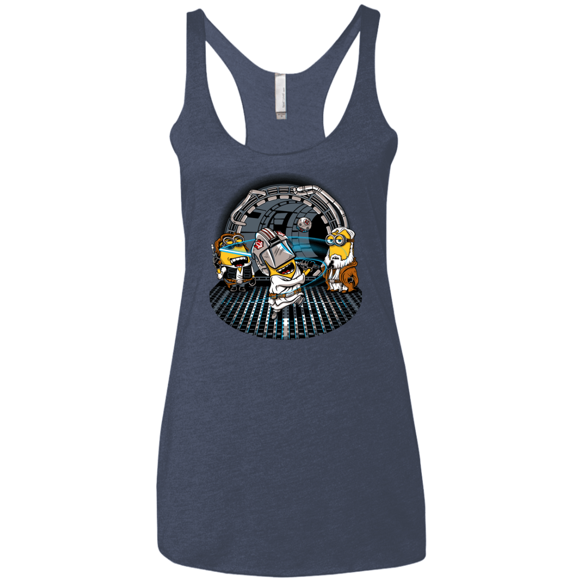 T-Shirts Vintage Navy / X-Small Despicable Training Women's Triblend Racerback Tank