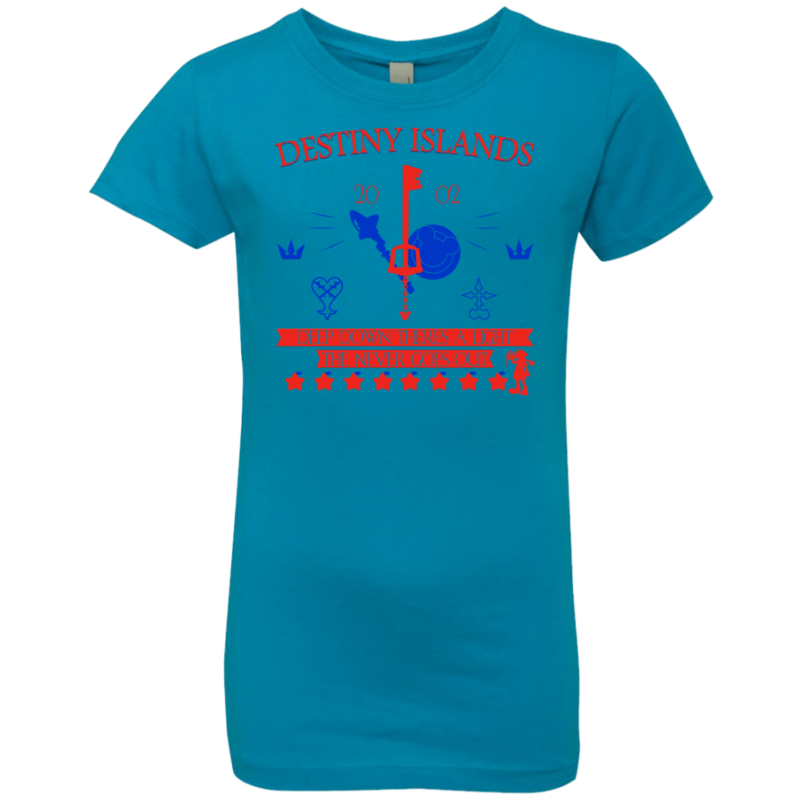 T-Shirts Turquoise / YXS Destiny Island Girls Premium T-Shirt