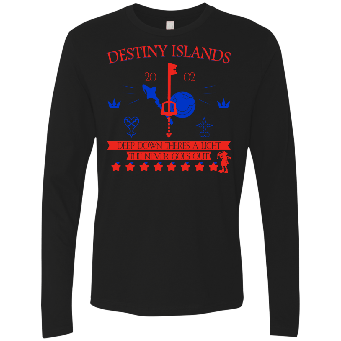 T-Shirts Black / S Destiny Island Men's Premium Long Sleeve