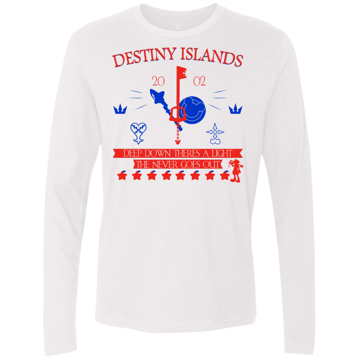 T-Shirts White / S Destiny Island Men's Premium Long Sleeve