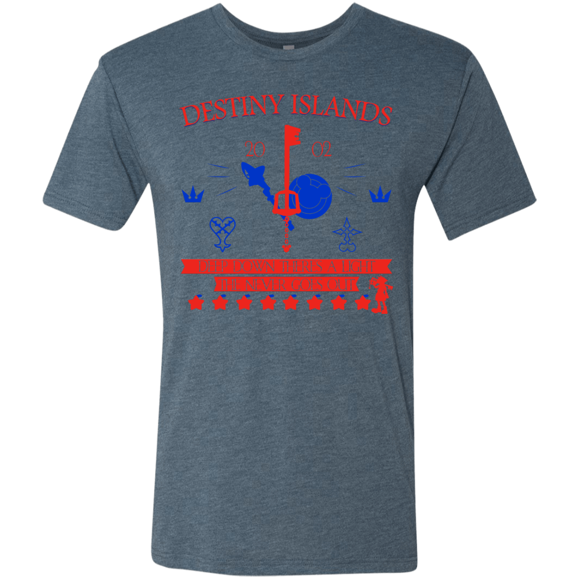 T-Shirts Indigo / S Destiny Island Men's Triblend T-Shirt