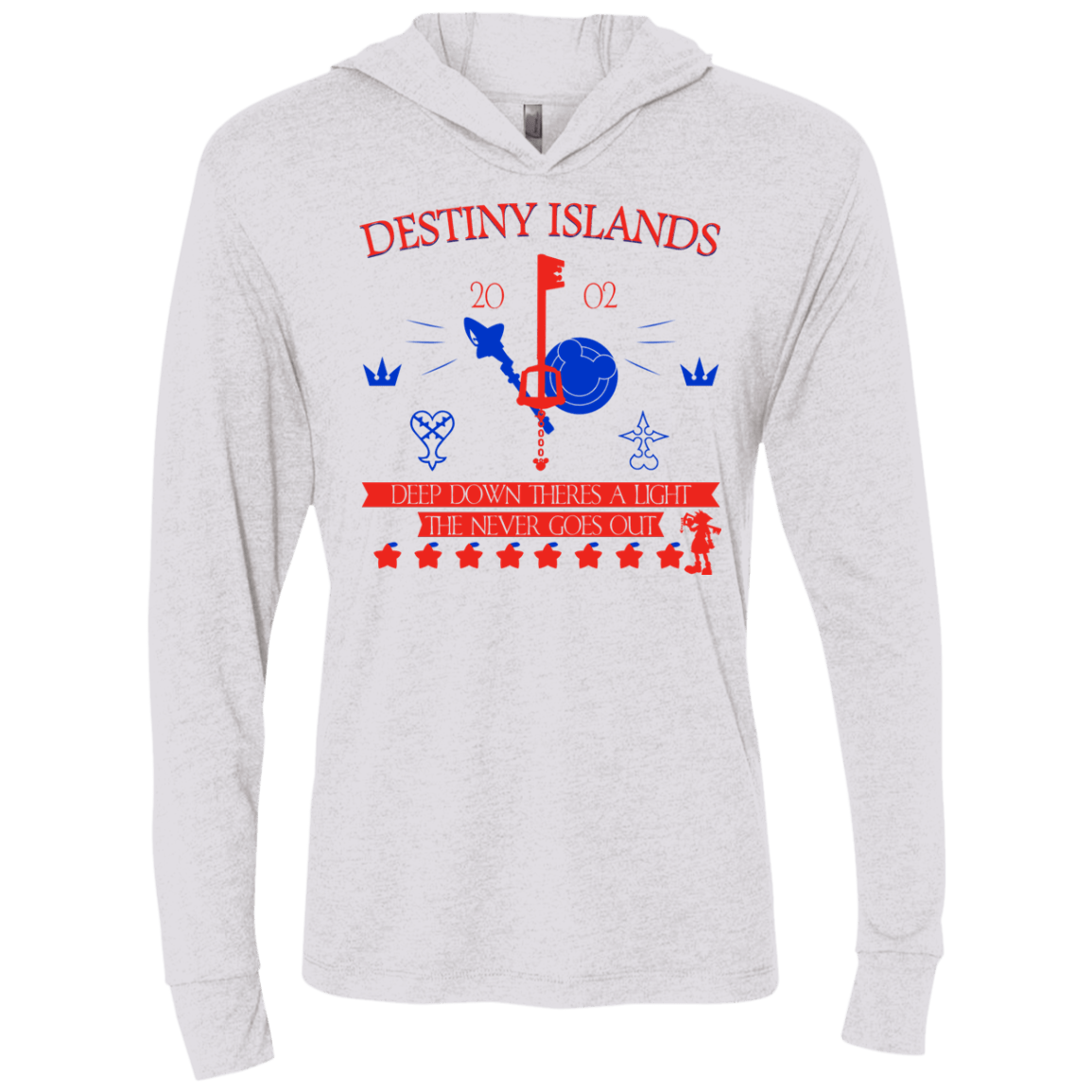 Destiny Island Triblend Long Sleeve Hoodie Tee