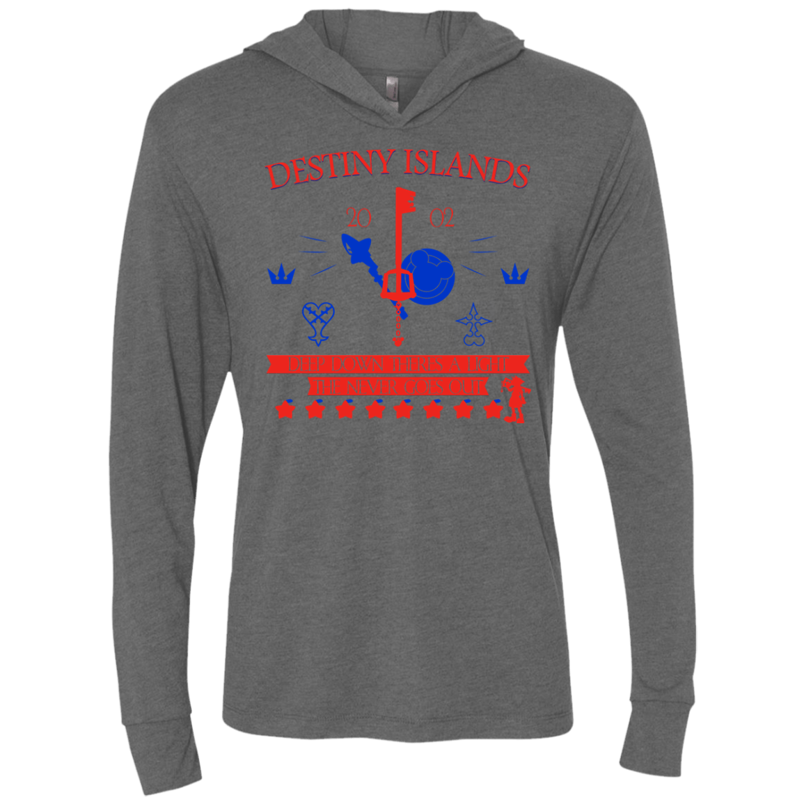 Destiny Island Triblend Long Sleeve Hoodie Tee