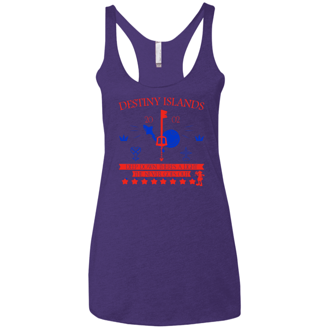 T-Shirts Purple Rush / X-Small Destiny Island Women's Triblend Racerback Tank