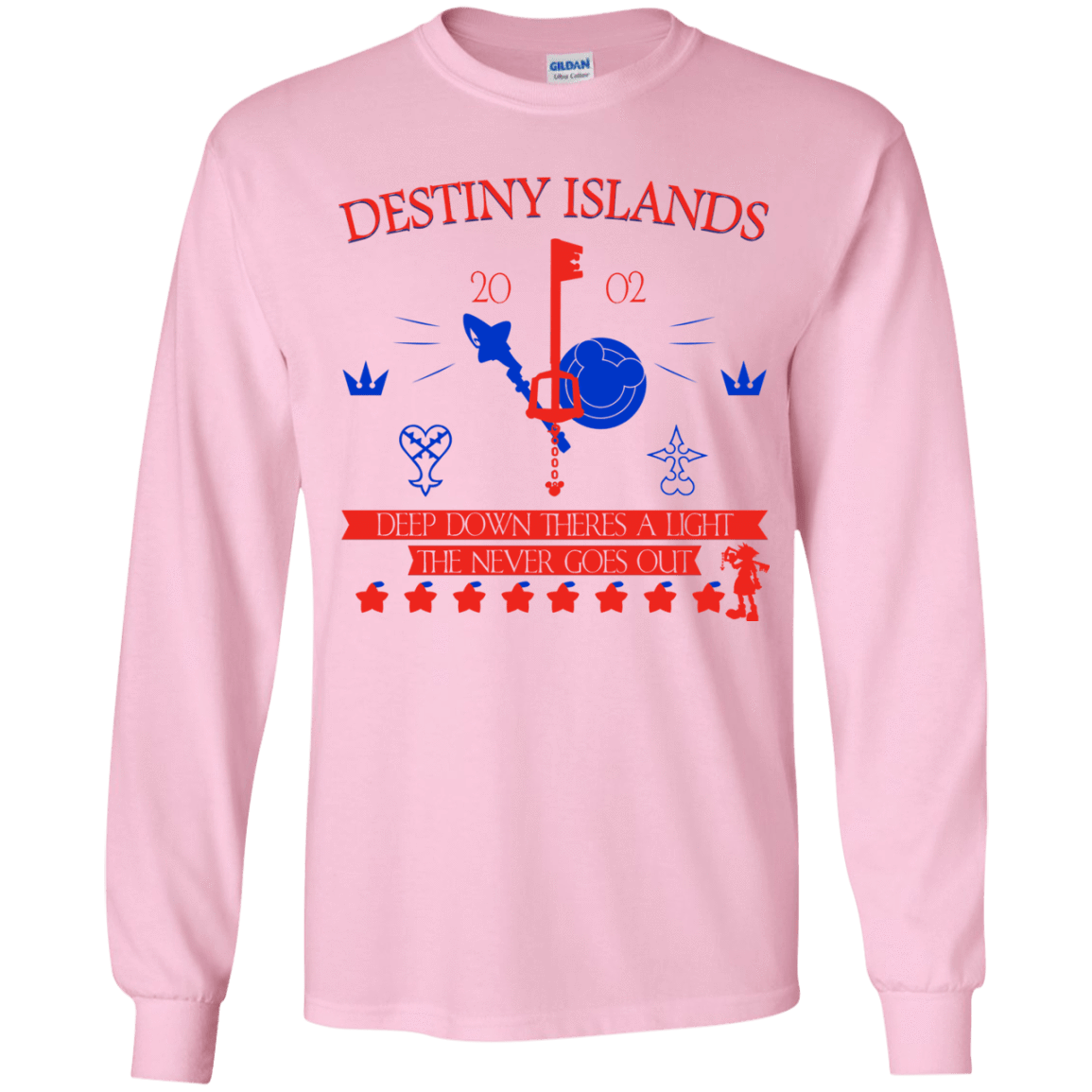 T-Shirts Light Pink / YS Destiny Island Youth Long Sleeve T-Shirt