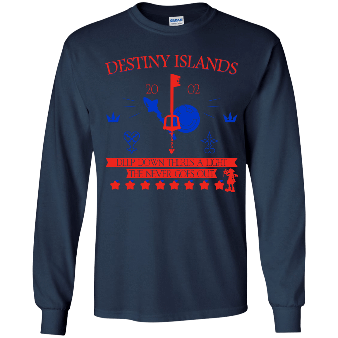 T-Shirts Navy / YS Destiny Island Youth Long Sleeve T-Shirt