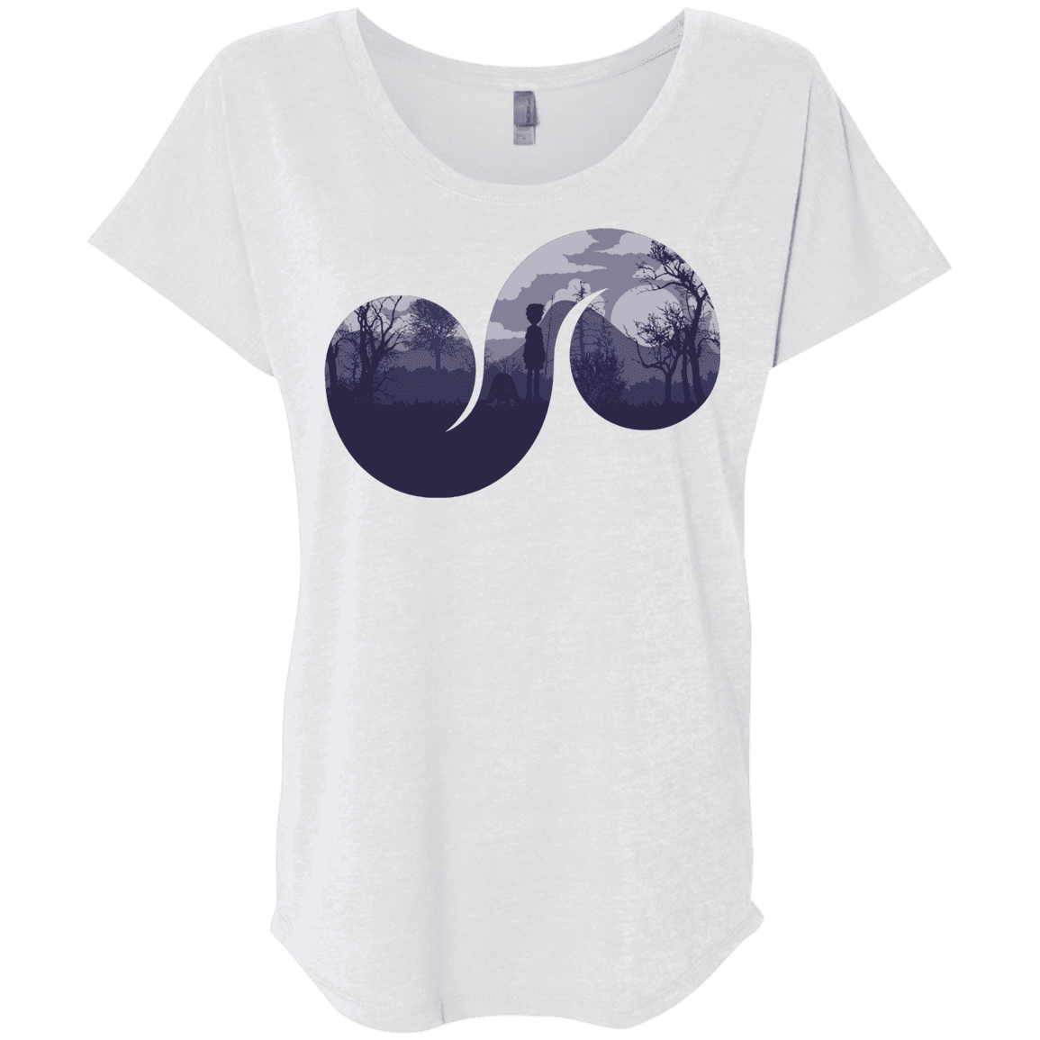 T-Shirts Heather White / X-Small Destiny Triblend Dolman Sleeve