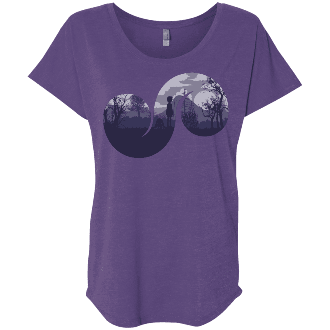 T-Shirts Purple Rush / X-Small Destiny Triblend Dolman Sleeve