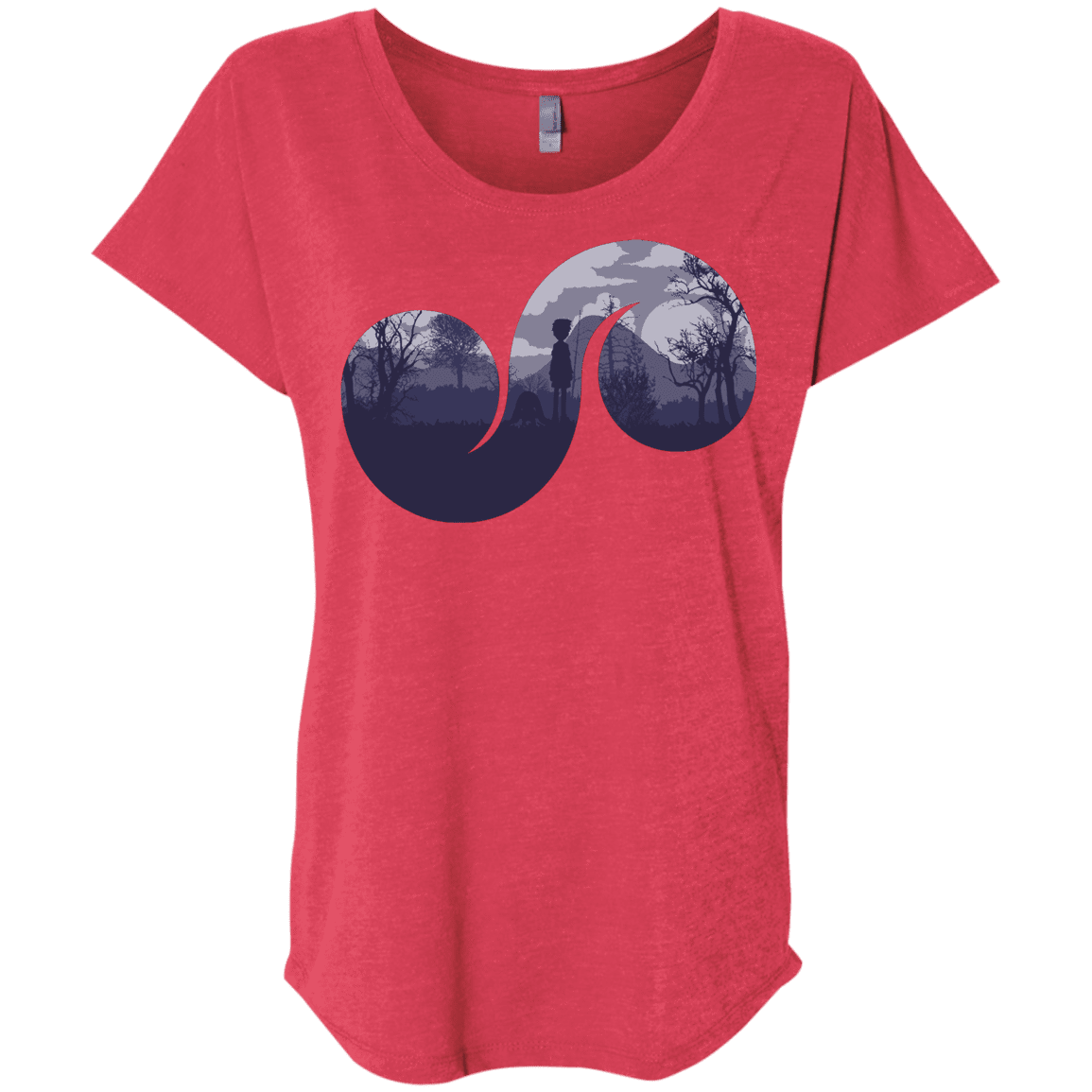 T-Shirts Vintage Red / X-Small Destiny Triblend Dolman Sleeve