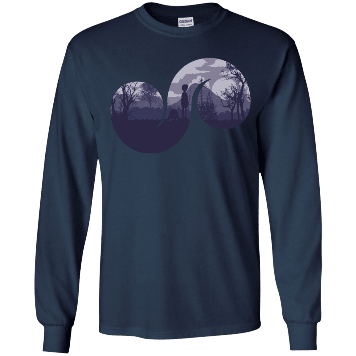 T-Shirts Navy / YS Destiny Youth Long Sleeve T-Shirt